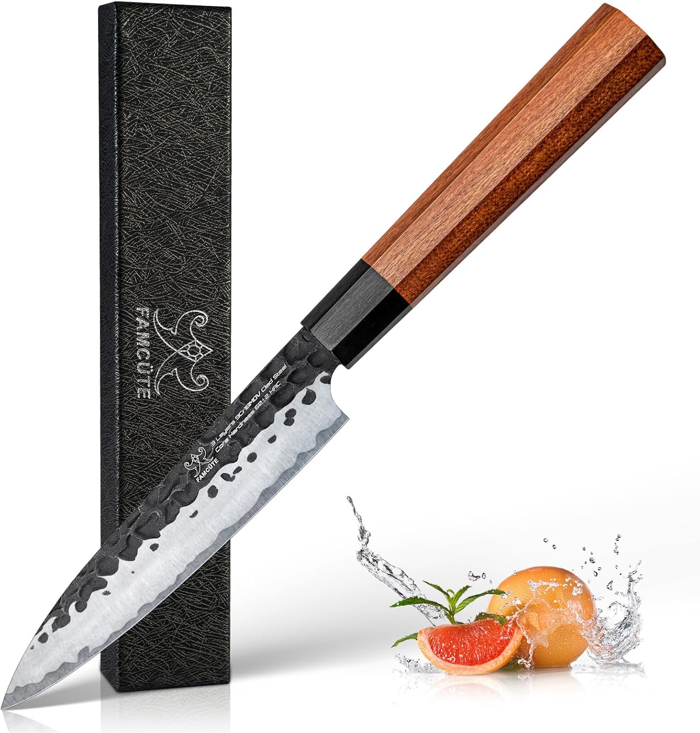 Hand Forged High Carbon 5 Layer Japanese Petty Knife