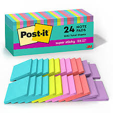 Super Sticky Notes, 24 Sticky Note Pads, 3 x 3 in.